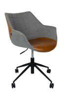 Vintage Brown Leather Office Chair | Zuiver Doulton | DutchFurniture.com