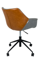 Vintage Brown Leather Office Chair | Zuiver Doulton | DutchFurniture.com