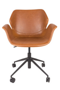 Leather Swivel Office Chair | Zuiver Nikki | Oroatrade.com