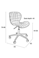 Cognac Leather Bucket Office Chair | Zuiver OMG | DutchFurniture.com