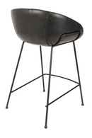 Baseball-Stitched Leather Counter Stools (2) | Zuiver Feston | Oroatrade.com