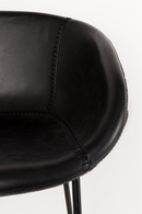 Baseball-Stitched Leather Counter Stools (2) | Zuiver Feston | Oroatrade.com