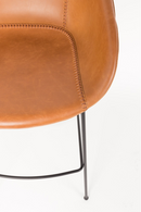 Baseball-Stitched Leather Counter Stools (2) | Zuiver Feston | Oroatrade.com