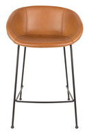 Baseball-Stitched Leather Counter Stools (2) | Zuiver Feston | Oroatrade.com