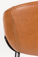 Baseball-Stitched Leather Counter Stools (2) | Zuiver Feston | Oroatrade.com
