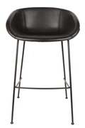 Baseball-Stitched Leather Bar Stools (2) | Zuiver Feston | Oroatrade.com