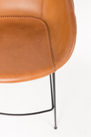 Baseball-Stitched Leather Bar Stools (2) | Zuiver Feston | Oroatrade.com