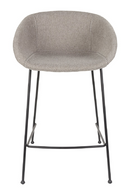 Gray Upholstered Counter Stools (2) | Zuiver Feston | Dutchfurniture.com
