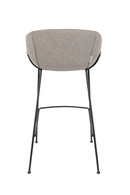 Gray Upholstered Barrel Barstools (2) | Zuiver Feston | DutchFurniture.com