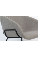 Gray Upholstered Barrel Barstools (2) | Zuiver Feston | DutchFurniture.com