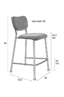 Padded Counter Stools (2) | Zuiver Benson | Oroatrade.com