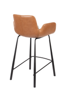 Leather Upholstered Counter Stools (2) | Zuiver Brit | Dutchfurniture.com