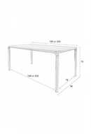 Lacquered Wood Dining Table (S) | Zuiver Storm | Dutchfurniture.com