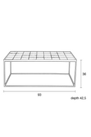 Black Tile Top Coffee Table | Zuivere Glazed | Oroatrade.com