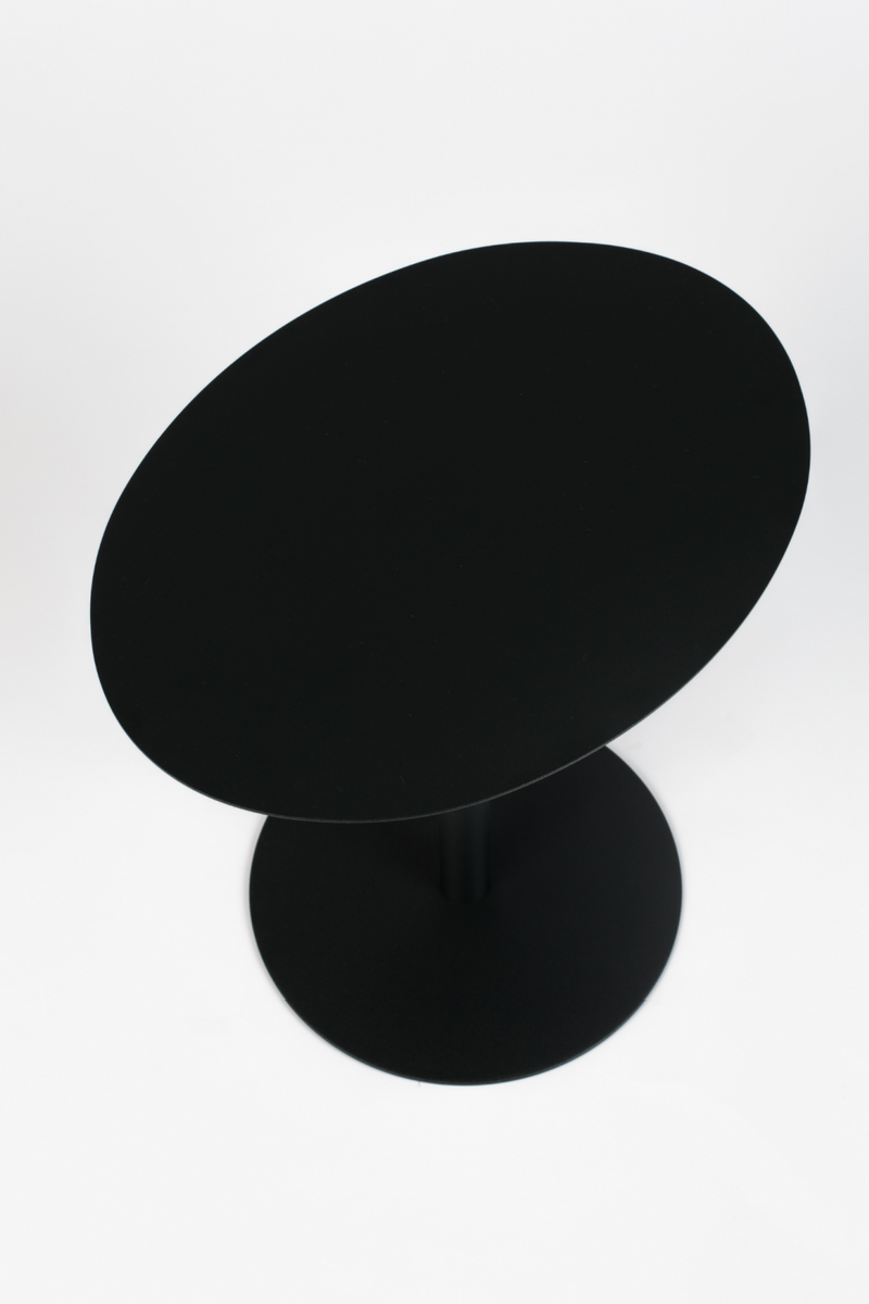 Oval Black End Table | Zuiver Snow | OROA TRADE