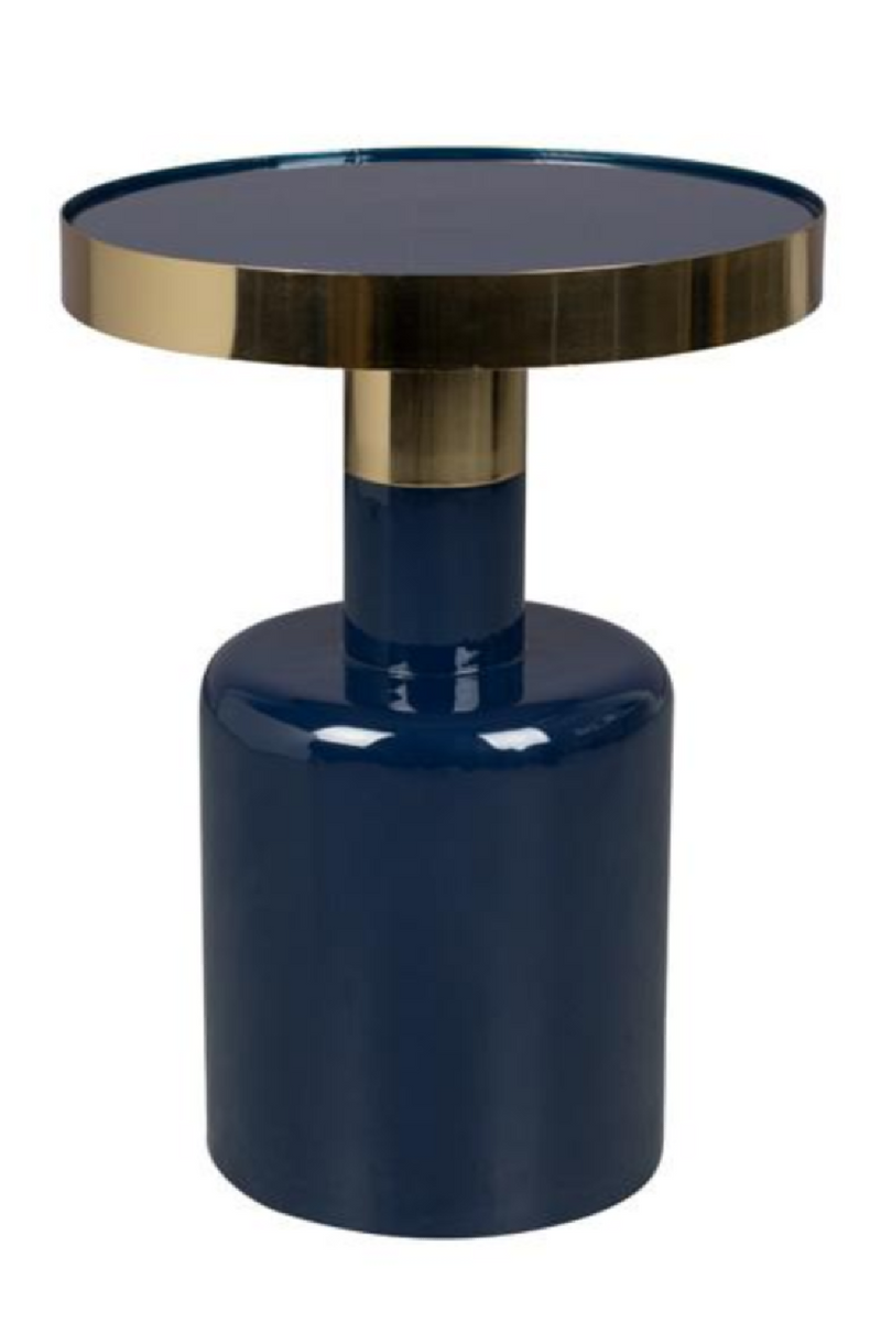 Blue Enamel Sculptural Side table | Zuiver Glam | Dutchfurniture.com