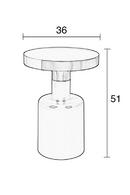 Enameled Metal Side Table | Zuiver Glam | Oroatrade.com