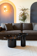 Black Pedestal Side Table | Zuiver Shiny Bomb | Dutchfurniture.com