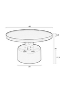 Round Enameled Coffee Table | Zuiver Glam | Oroatrade
