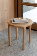 Round Oak Side Table | Zuiver Storm | Dutchfurniture.com