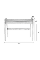 Classic Wooden Desk | Zuiver Barbier | Oroatrade.com