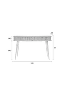Ash Wood Console Table | Zuiver Barbier | Oroatrade.com