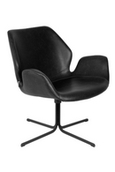 Leather Swivel Lounge Chair | Zuiver Nikki | Oroatrade.com