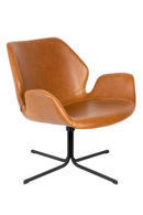 Leather Swivel Lounge Chair | Zuiver Nikki | Oroatrade.com