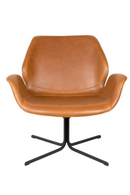 Leather Swivel Lounge Chair | Zuiver Nikki | Oroatrade.com