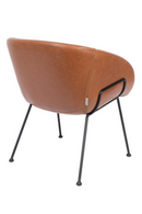 Baseball-Stitched Leather Lounge Chair | Zuiver Feston | Oroatrade.com