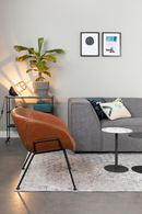 Baseball-Stitched Leather Lounge Chair | Zuiver Feston | Oroatrade.com