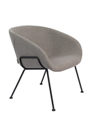 Gray Upholstered Lounge Chair | Zuiver Feston | DutchFurniture.com