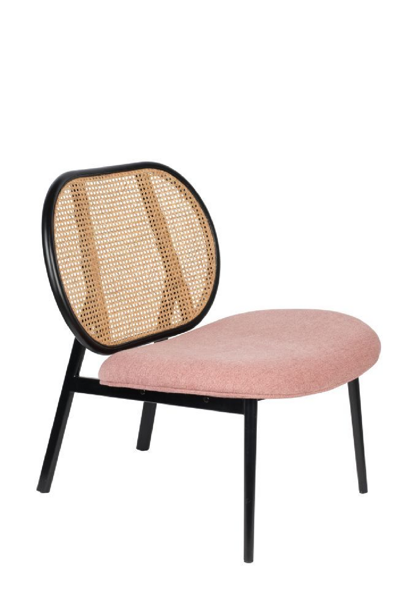 Pink Rattan Lounge Chair | Zuiver Spike | DutchFurniture.com