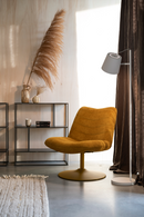 Upholstered Pedestal Lounge Chair | Zuiver Bubba | DutchFurniture.com