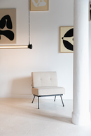 Beige Minimalist Lounge Chair | Zuiver Bowie | Dutchfurniture.com