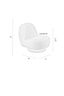 Round Modern Lounge Chair | Zuiver Eden | Dutchfurniture.com