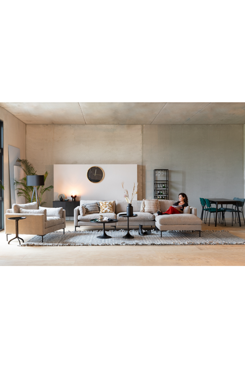Beige Upholstered 4,5-Seater Sofa | Zuiver Summer | OROA TRADE