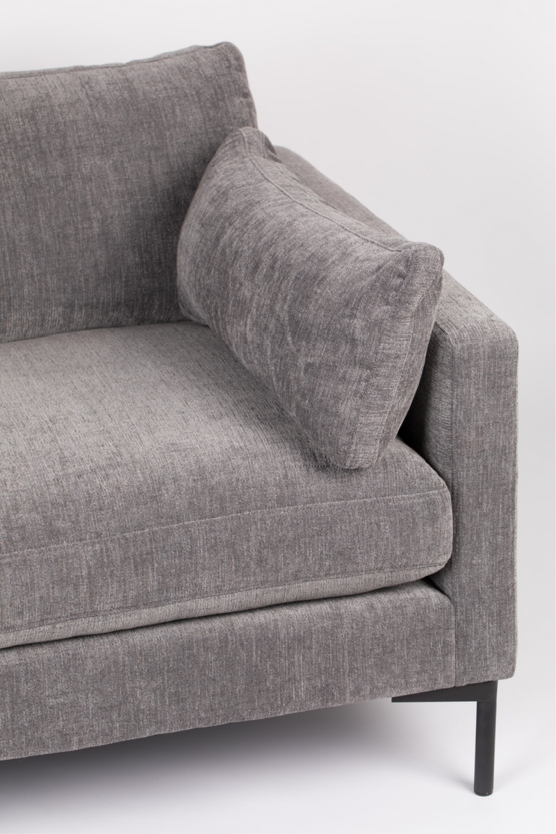 Dark Gray Upholstered 4,5-Seater Sofa | Zuiver Summer | OROA TRADE
