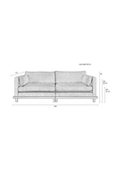 Classic Upholstered 3-Seater Sofa | Zuiver Blossom | Oroatrade.com