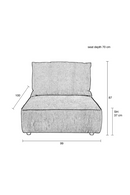 Beige Upholstered Sofa | Zuiver Hunter | Oroatrade.com