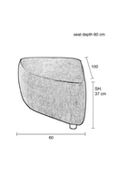 Beige Upholstered Sofa | Zuiver Hunter | Oroatrade.com