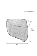 Blue Upholstered Sofa | Zuiver Hunter | Oroatrade.com