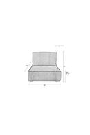 Brown Upholstered Sofa | Zuiver Element | Oroatrade.com