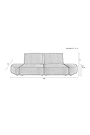 Modern 3-Seater Sofa | Zuiver Hunter | Oroatrade.com