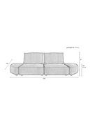 Modern 3-Seater Sofa | Zuiver Hunter | Oroatrade.com