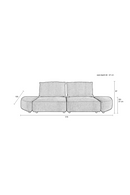 Modern 3-Seater Sofa | Zuiver Hunter | Oroatrade.com