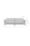 Fabric Upholstered Modern Sofa | Zuiver Balcony | Oroatrade.com