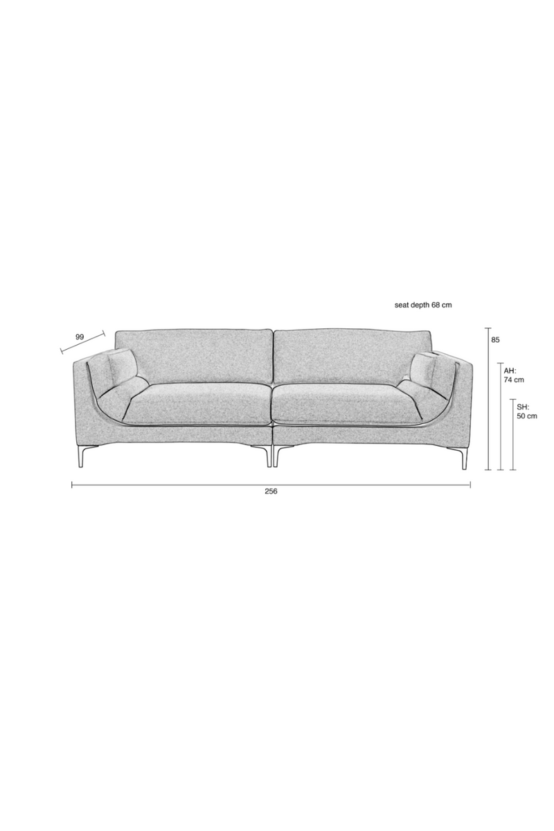 Fabric Modern Sofa | Zuiver Balcony | Oroatrade.com