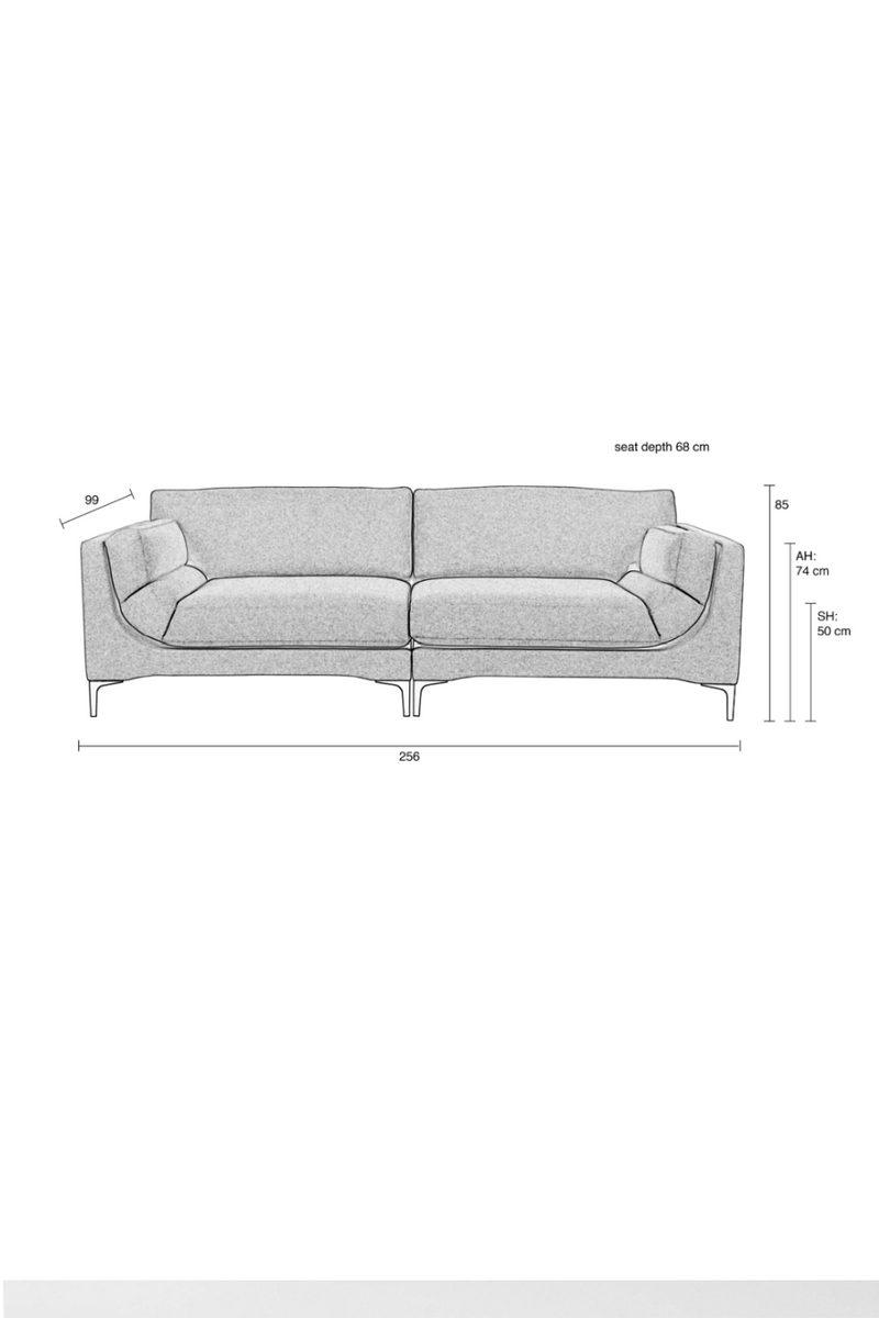 Forest Green Upholstered Sofa | Zuiver Balcony | Oroatrade.com