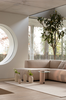 Cream Ribcord Sectional Sofa | Zuiver Fat Freddy | Oroatrade.com